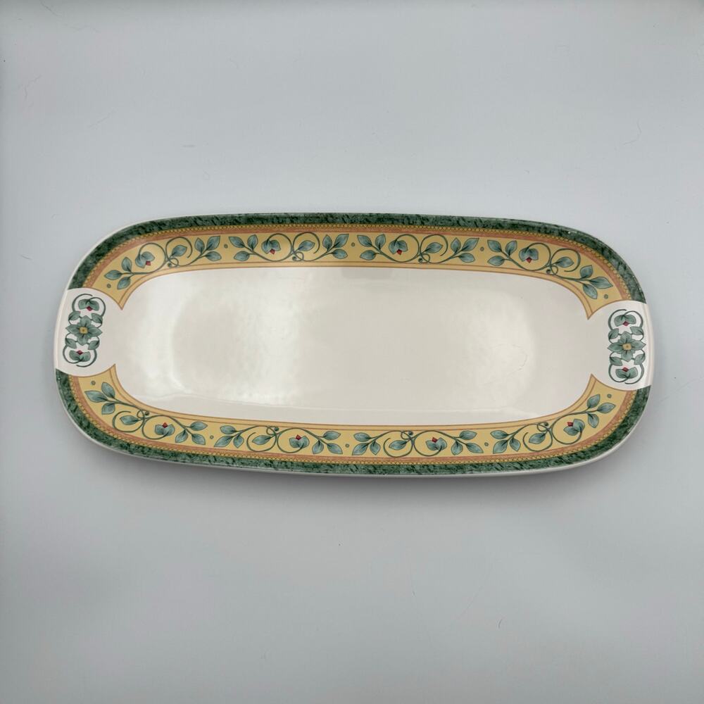Pfaltzgraff French Quarter 16" Oval Serving Platter FishMeat Tray Made In Mexico